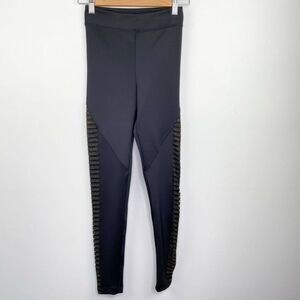 Koral Leggings Women Small Black Chameleon High Rise Metallic Scuba Compression